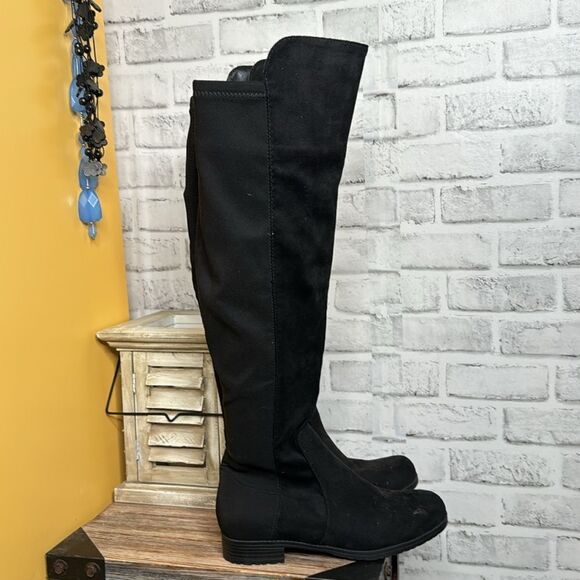 Unisa Over The Knee Black Boots Size 6.5 - Picture 1 of 10